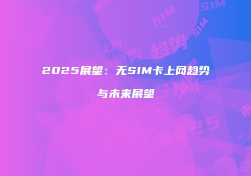 2025展望：无SIM卡上网趋势与未来展望